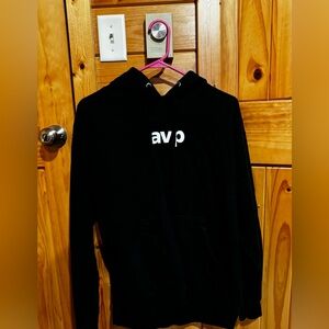 AVP Volleyball Hoodie. Black. Warn